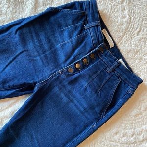 Pilcro Ultra High-Rise Button-Fly Skinny Jeans